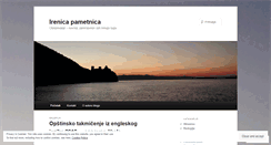 Desktop Screenshot of irenicapametnica.wordpress.com