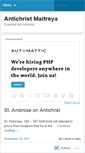 Mobile Screenshot of antichristmaitreya.wordpress.com