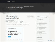 Tablet Screenshot of antichristmaitreya.wordpress.com