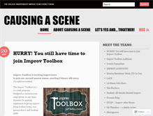 Tablet Screenshot of causingascene.wordpress.com
