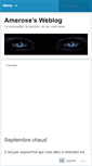 Mobile Screenshot of amerose.wordpress.com