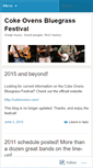 Mobile Screenshot of cokeovensbluegrass.wordpress.com