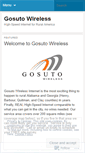 Mobile Screenshot of gosutowireless.wordpress.com