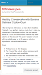 Mobile Screenshot of fitfinnrecipes.wordpress.com