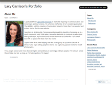 Tablet Screenshot of lacygarrisonportfolio.wordpress.com