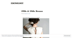 Desktop Screenshot of edenology.wordpress.com