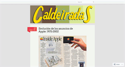 Desktop Screenshot of caldeiradas.wordpress.com