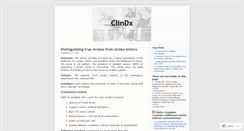 Desktop Screenshot of clindx.wordpress.com
