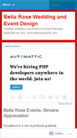 Mobile Screenshot of bellaroseevents.wordpress.com