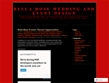 Tablet Screenshot of bellaroseevents.wordpress.com