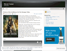 Tablet Screenshot of moviecornerz.wordpress.com