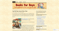 Desktop Screenshot of boysbookblog.wordpress.com