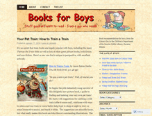 Tablet Screenshot of boysbookblog.wordpress.com