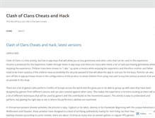 Tablet Screenshot of clashclanscheatshack.wordpress.com