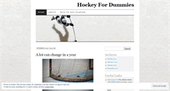 Desktop Screenshot of hockeyfordummies.wordpress.com