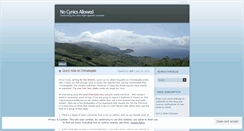 Desktop Screenshot of nocynicsallowed.wordpress.com