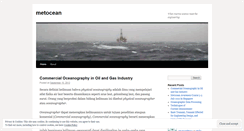 Desktop Screenshot of metocean.wordpress.com