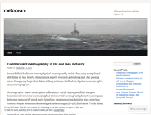 Tablet Screenshot of metocean.wordpress.com
