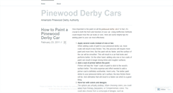 Desktop Screenshot of pinewoodderbycars.wordpress.com