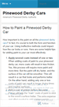 Mobile Screenshot of pinewoodderbycars.wordpress.com
