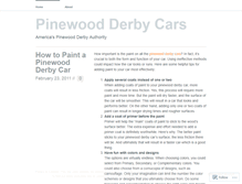 Tablet Screenshot of pinewoodderbycars.wordpress.com