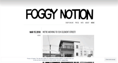 Desktop Screenshot of foggynotionsf.wordpress.com