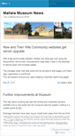Mobile Screenshot of mallalamuseumnews.wordpress.com