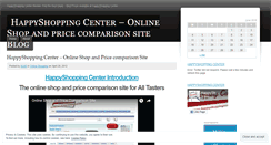 Desktop Screenshot of happyshoppingcenter.wordpress.com