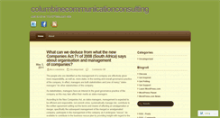 Desktop Screenshot of columbinecommunicationconsulting.wordpress.com