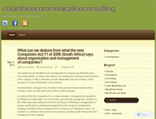 Tablet Screenshot of columbinecommunicationconsulting.wordpress.com