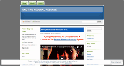 Desktop Screenshot of endthefederalreserve.wordpress.com