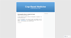 Desktop Screenshot of crapbasedmedicine.wordpress.com