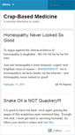 Mobile Screenshot of crapbasedmedicine.wordpress.com
