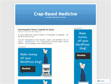 Tablet Screenshot of crapbasedmedicine.wordpress.com