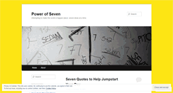 Desktop Screenshot of powerofseven.wordpress.com