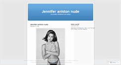 Desktop Screenshot of jenanistonnude.wordpress.com