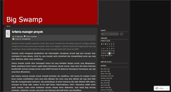 Desktop Screenshot of bigswamp.wordpress.com