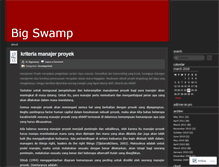 Tablet Screenshot of bigswamp.wordpress.com