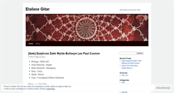 Desktop Screenshot of etalasegitar.wordpress.com
