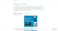 Desktop Screenshot of gitzengirl.wordpress.com