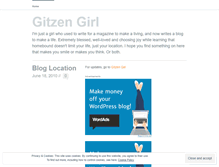 Tablet Screenshot of gitzengirl.wordpress.com