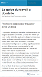 Mobile Screenshot of letravailadomicile.wordpress.com