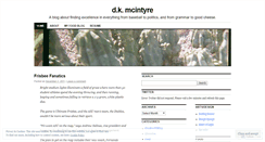 Desktop Screenshot of dkmcintyre.wordpress.com