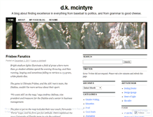 Tablet Screenshot of dkmcintyre.wordpress.com