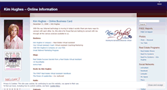 Desktop Screenshot of kimhughesonline.wordpress.com