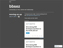 Tablet Screenshot of bbsez.wordpress.com