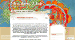 Desktop Screenshot of memakeupartistry.wordpress.com