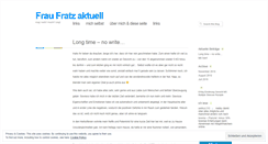 Desktop Screenshot of fraufratz.wordpress.com