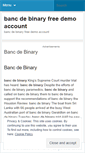 Mobile Screenshot of find.bancdebinaryfreedemoaccount.wordpress.com