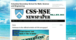 Desktop Screenshot of cssmsenews.wordpress.com